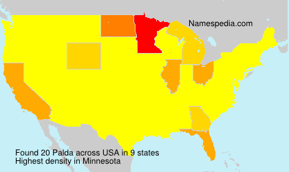 Surname Palda in USA Surname Palda in USA