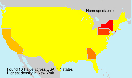 Surname Palde in USA Surname Palde in USA