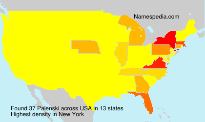 Surname Palenski in USA Surname Palenski in USA