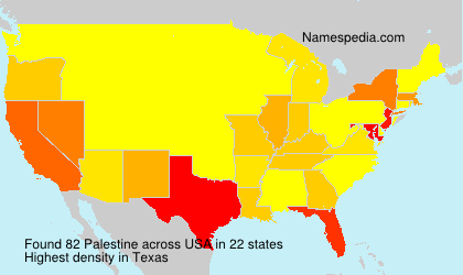 Surname Palestine in USA Surname Palestine in USA