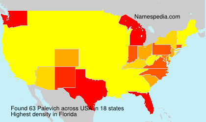 Surname Palevich in USA