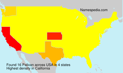 Surname Palivan in USA Surname Palivan in USA