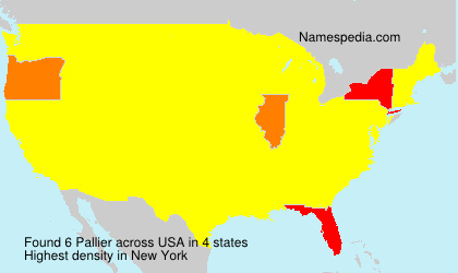 Surname Pallier in USA Surname Pallier in USA