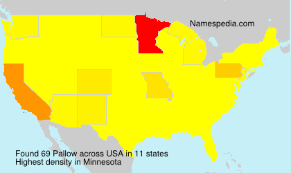 Surname Pallow in USA Surname Pallow in USA