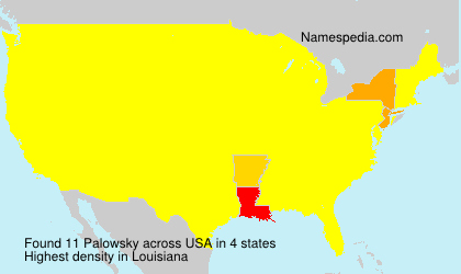 Surname Palowsky in USA Surname Palowsky in USA