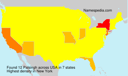 Surname Palsingh in USA Surname Palsingh in USA