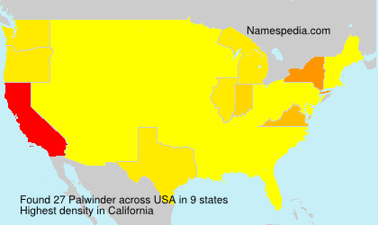 Surname Palwinder in USA Surname Palwinder in USA