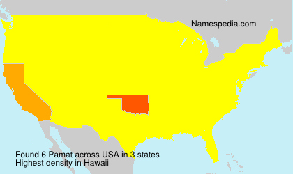 Surname Pamat in USA Surname Pamat in USA