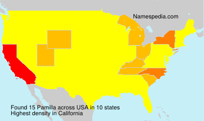 Surname Pamilla in USA Surname Pamilla in USA