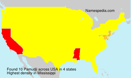 Surname Pamudji in USA Surname Pamudji in USA