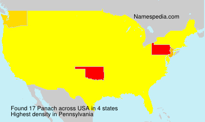 Surname Panach in USA Surname Panach in USA