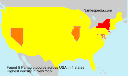 Surname Panagiotopulos in USA Surname Panagiotopulos in USA