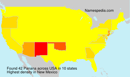 Surname Panana in USA Surname Panana in USA