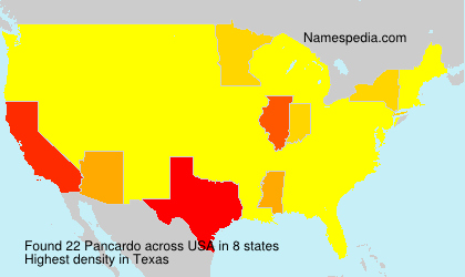 Surname Pancardo in USA Surname Pancardo in USA