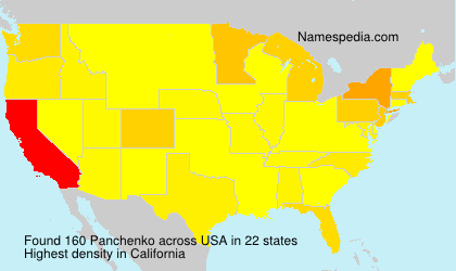 Surname Panchenko in USA Surname Panchenko in USA