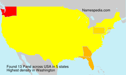 Surname Pand in USA Surname Pand in USA