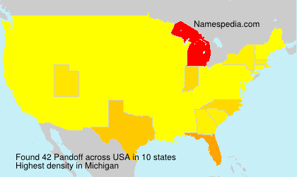 Surname Pandoff in USA Surname Pandoff in USA