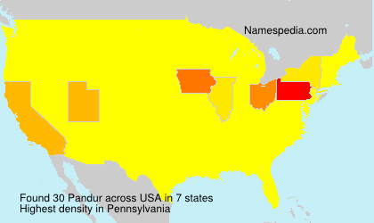 Surname Pandur in USA Surname Pandur in USA