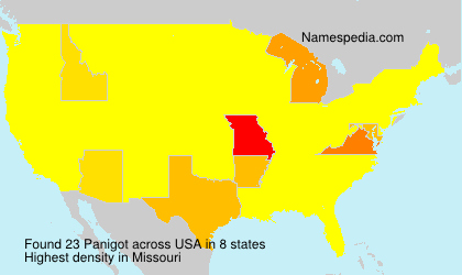 Surname Panigot in USA Surname Panigot in USA