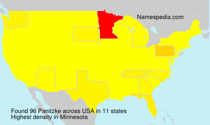 Surname Panitzke in USA Surname Panitzke in USA