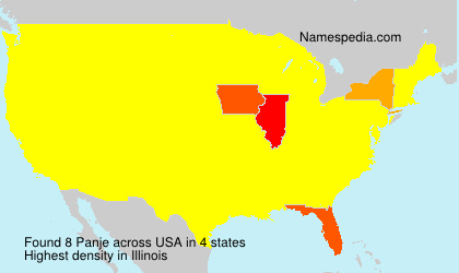 Surname Panje in USA Surname Panje in USA