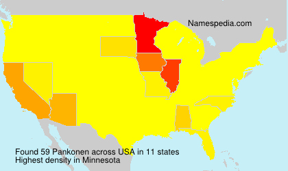 Surname Pankonen in USA Surname Pankonen in USA
