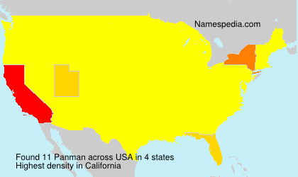 Surname Panman in USA Surname Panman in USA