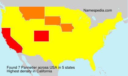 Surname Pannetier in USA Surname Pannetier in USA