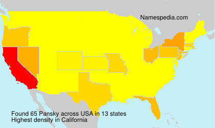 Surname Pansky in USA Surname Pansky in USA
