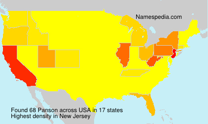 Surname Panson in USA Surname Panson in USA