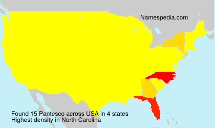 Surname Pantesco in USA Surname Pantesco in USA