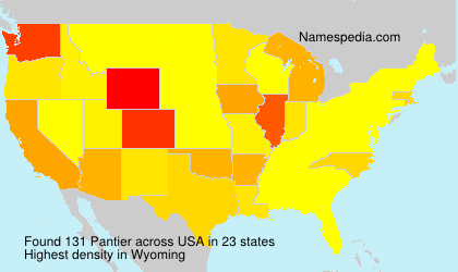Surname Pantier in USA Surname Pantier in USA