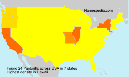 Surname Pantorilla in USA Surname Pantorilla in USA