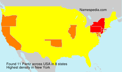 Surname Pantz in USA Surname Pantz in USA