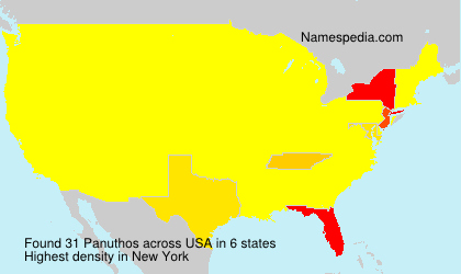 Surname Panuthos in USA Surname Panuthos in USA
