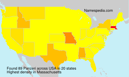 Surname Panzeri in USA