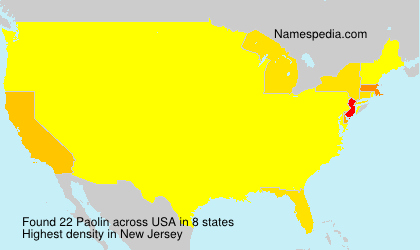 Surname Paolin in USA