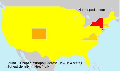 Surname Papadimitropoul in USA Surname Papadimitropoul in USA