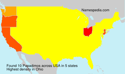Surname Papadimos in USA Surname Papadimos in USA