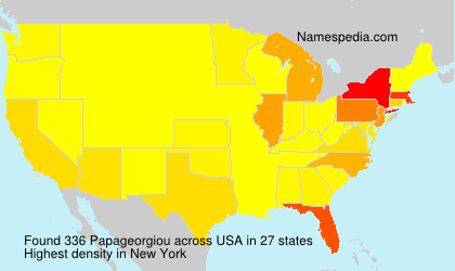 Surname Papageorgiou in USA Surname Papageorgiou in USA