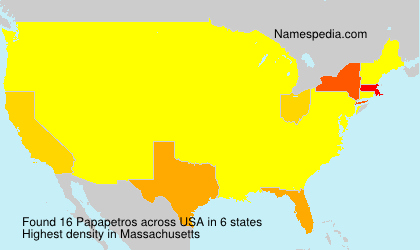 Surname Papapetros in USA Surname Papapetros in USA