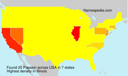 Surname Papasin in USA