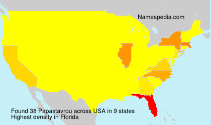 Surname Papastavrou in USA Surname Papastavrou in USA