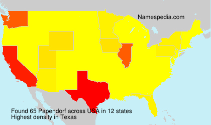Surname Papendorf in USA Surname Papendorf in USA