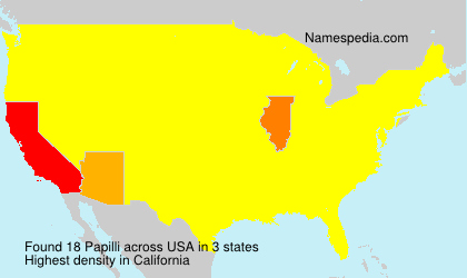 Surname Papilli in USA Surname Papilli in USA