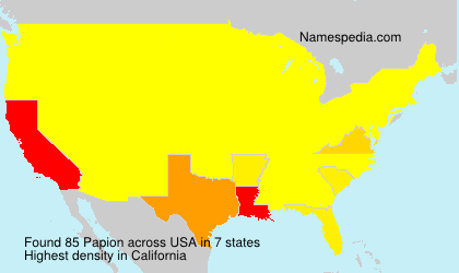Surname Papion in USA Surname Papion in USA
