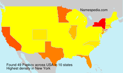 Surname Papkov in USA Surname Papkov in USA
