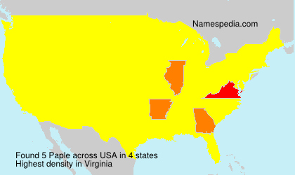 Surname Paple in USA Surname Paple in USA
