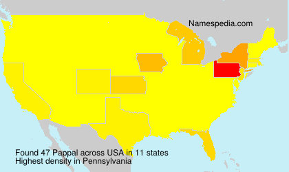 Surname Pappal in USA