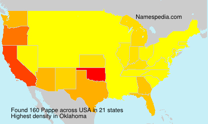 Surname Pappe in USA Surname Pappe in USA